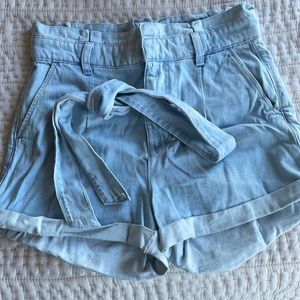 Express Paperbag Jean Shorts Size 8
